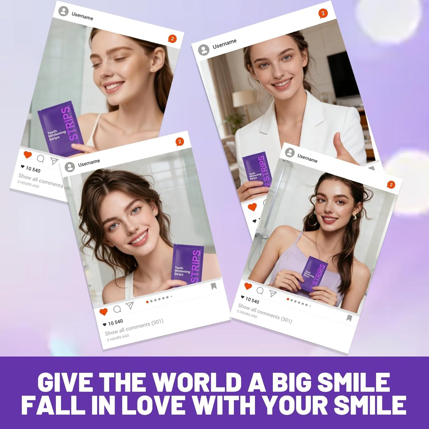 Traitement Blancheur - Bandes Violettes